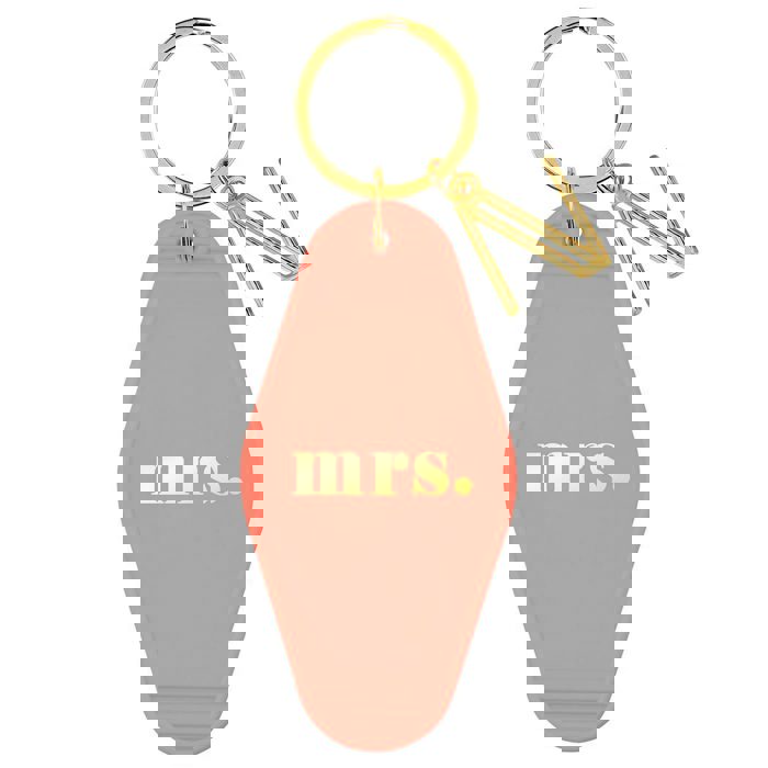Mrs. Motel Key Tag | Acrylic with Gold Hardware