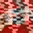  My Love Mug Heart Shaped Handle Mug | Coffee Tea Stoneware Cup | 12oz.