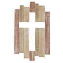  Plank Cross Rustic Wood Hanging Home, Church or Office Wall Cross, Religious Spiritual Catholic Christian Gifts 9.5" W x 15.7" H