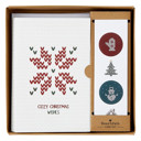  Cozy Christmas Wishes Cards with Envelopes and Sticker Seals | Blank Inside Holiday Greeting Cards Set of 12