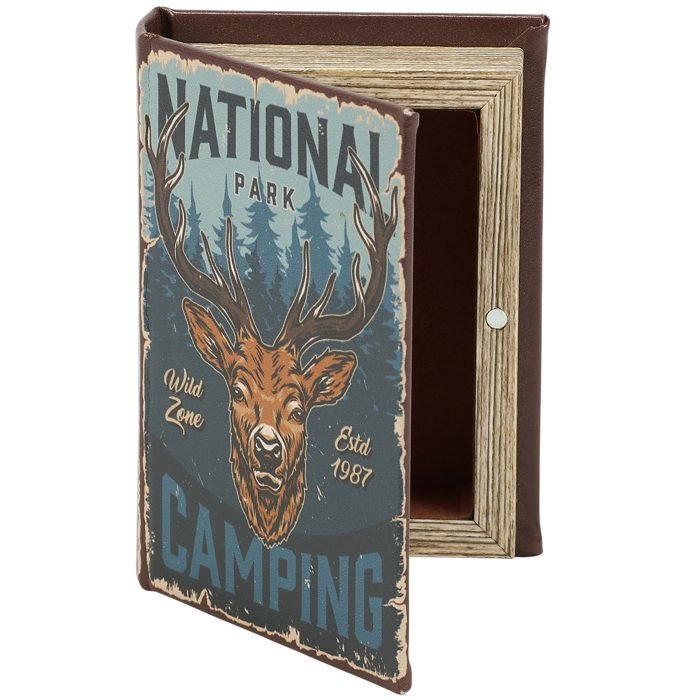Vintage Book Box Stash Trinket Storage | Decorative Book-Shaped Storage