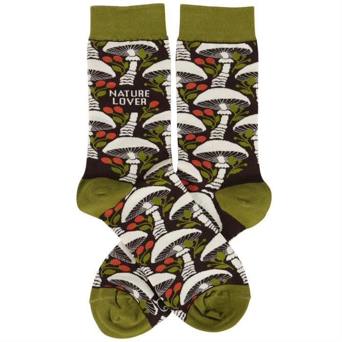 Nature Lover Socks | Mushroom Pattern Design