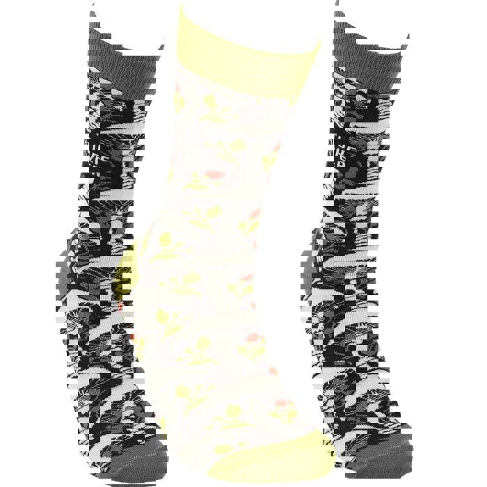 Nature Lover Socks | Mushroom Pattern Design