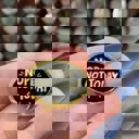  Nope, Not Today Enamel Pin in Bubble Design