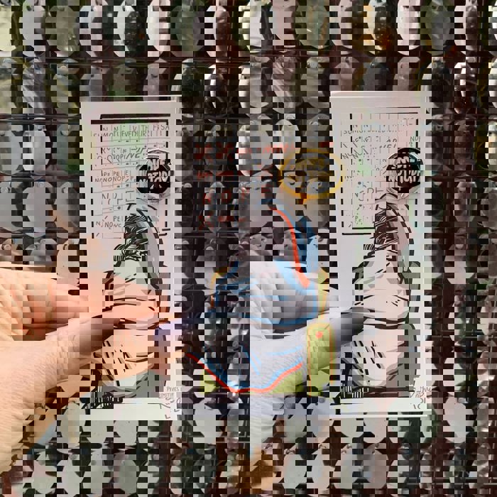 Nope, Not Today Enamel Pin in Bubble Design