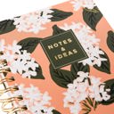  Notes & Ideas Jasmine Flowers Spiral Hard Cover Journal | 160 Ruled Pages Spiral-bound Notebook | 6.25"x 8.25"