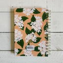  Notes & Ideas Jasmine Flowers Spiral Hard Cover Journal | 160 Ruled Pages Spiral-bound Notebook | 6.25"x 8.25"