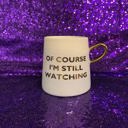  Of Course I'm Still Watching Netflix Themed Funny Tapered Mug | 11 oz | White and Blue Watercolor