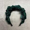  Olive Chiffon Headband | Poly Satin Green Headpiece Hair Accessory | 6.25''