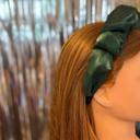  Olive Chiffon Headband | Poly Satin Green Headpiece Hair Accessory | 6.25''