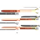  Ooh La La Orange Gem Pen Set of 6 | Giftable Quote Pens | Novelty Office Desk Supplies