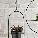  Oval Planter in Matte Black - Indoor/Outdoor Chic Minimalist