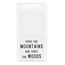  Over The Mountains Tea Towel in White | Cotton Flour Sack Kitchen Towel