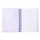  Overthinker Spiral Bound Notebook | Reflective Cover Journal | Retro Violet