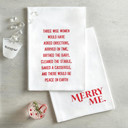  Merry Me Holiday Tea Towel | Ultra Absorbent Cotton Kitchen Dishcloth | 30'' sq
