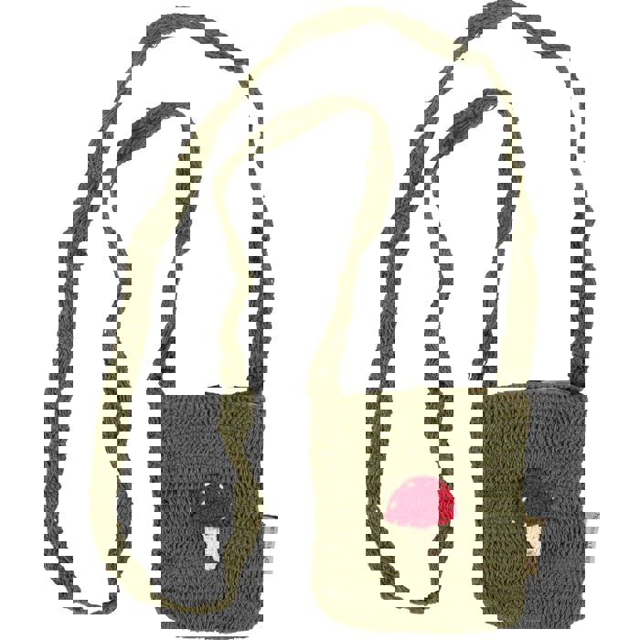 Mushroom Crossbody Bag | Cotton Shoulder Sling Handbag | 6" x 8"