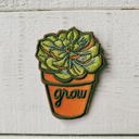  Grow Through What You Go Through Plant Lover No-Sew Patch | Plant Lovers Bag and Clothing Accessories