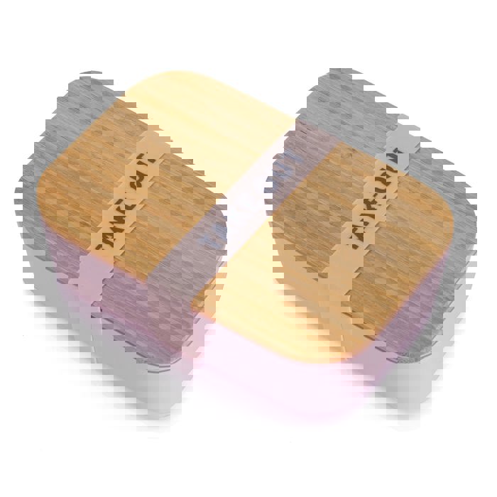 Pack of 3 Take Out Bamboo Lunch Box in Blush Pink | Eco-Friendly and Sustainable | 7.5" x 5" x 2"