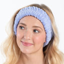 Periwinkle Spa Headband | Soft Hairband for Skincare Routine After Shower Plush Spa Headbands - 6 Styles and Colors With or Without Bow