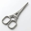  Petite Eiffel Tower Mini Scissors in Silver | 4.25"