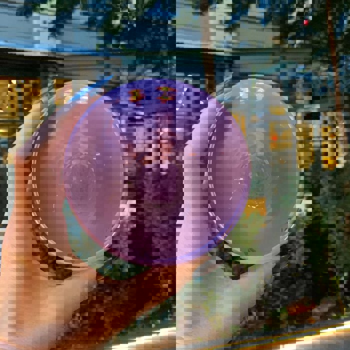 Pick Your Poison Roly Poly Tinted Glass in Pink | 13 oz. | Spooky Goth or Halloween Themed Cup