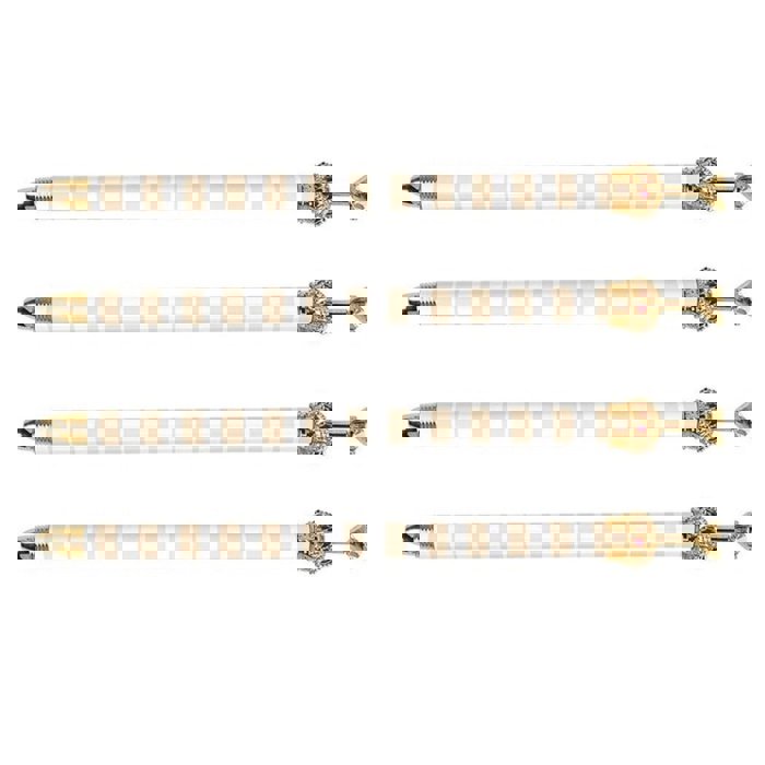 Pink Cabana Stripes Rhinestone Embellished Crown Pen - Individual Pen