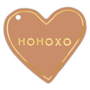  Pink Christmas Die-Cut Heart Gift Tag Book | 24 Gold Foil Blush Holiday Tags with Twine