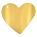  Pink Christmas Die-Cut Heart Gift Tag Book | 24 Gold Foil Blush Holiday Tags with Twine