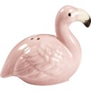  Pink Flamingo Salt & Pepper Set | 2 Sets, 4 Stoneware Pink Glazed Shakers