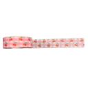 Pink Gingham Cherries Y2K Dopamine Washi Tape | Aesthetic Cherry & Tulip Decorative Masking Tape