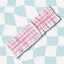  Pink Gingham Spa Head Band | Hair Band for Skincare Facial After Shower