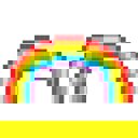  Pixel Rainbow Temporary Mini Tattoo