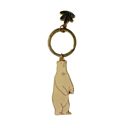  Polar Bear Enamel Keychain | Cute Arctic Key Holder