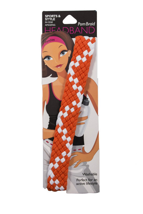 Pom Braid and Knotted Headbands | Nylon Hairband Hair Accessory | Workout Headband Packs and Singles