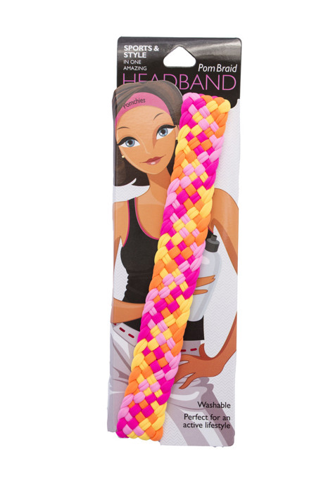 Pom Braid and Knotted Headbands | Nylon Hairband Hair Accessory | Workout Headband Packs and Singles