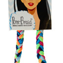 Itti-Bitz Pom Braid Headband Multicolor Pom Braid and Knotted Headbands | Nylon Hairband Hair Accessory | Workout Headband Packs and Singles