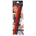 3 Pack Single Pom Braid Mixed in Orange/Burgundy Pom Braid and Knotted Headbands | Nylon Hairband Hair Accessory | Workout Headband Packs and Singles