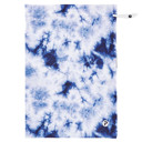  Pom Sack Shoe Bag in Indigo Tie Dye | Carry Around Drawstring Shoe Pouch | 10.4" x 14.5"