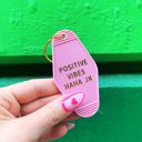 Positive Vibes Haha JK Vintage Style Motel Keychains with Funny Sayings in 30+ Styles