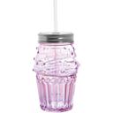 Pretty Pink Cupcake Sipper Glass Pretty Glass Cocktail Straw Sippers