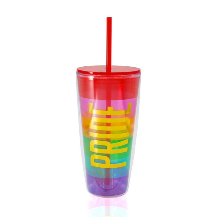 Pride LGBTQ Travel Tumbler | 22 oz | Double-Wall Acrylic | On-the Go Drinkware