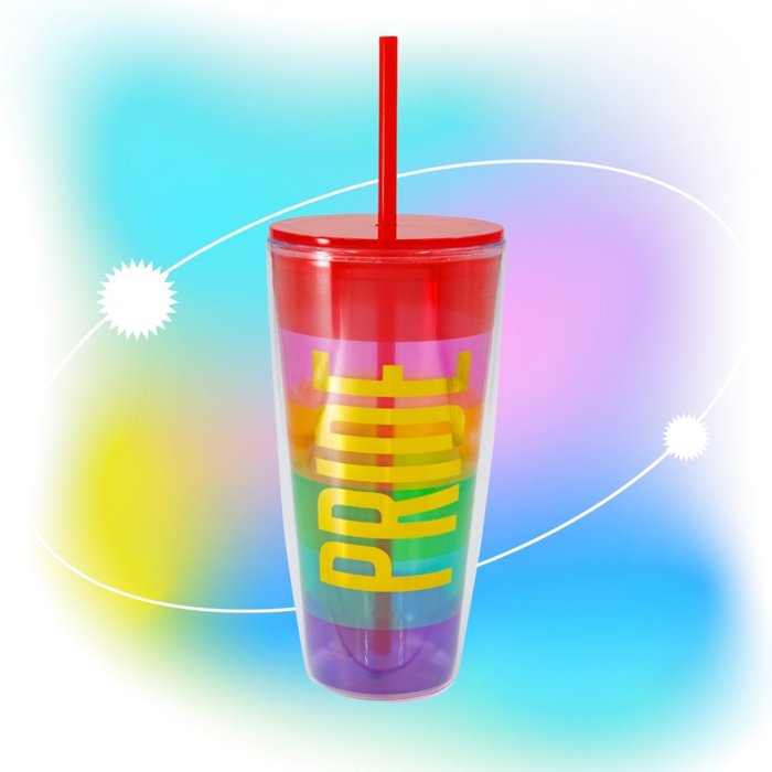 Pride LGBTQ Travel Tumbler | 22 oz | Double-Wall Acrylic | On-the Go Drinkware