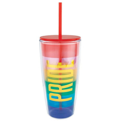 Pride LGBTQ Travel Tumbler | 22 oz | Double-Wall Acrylic | On-the Go Drinkware