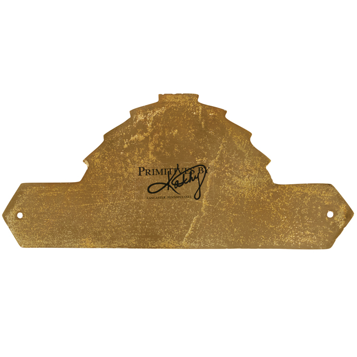 Prohibition Bar Door Plaque Wall Decor | Antique Brass Vintage Bar Hanging Metal Display | 9" x 3.50"