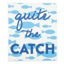 Quite the Catch Compostable Organic Cute Kitchen Dishcloths and Washcloths | Cotton Kitchen Bathtime Tea Dish Towel | 7.75" x 7"