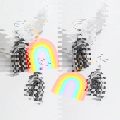 Rainbow Earrings | LGBTQ Pride Accessory, Parade Jewelry