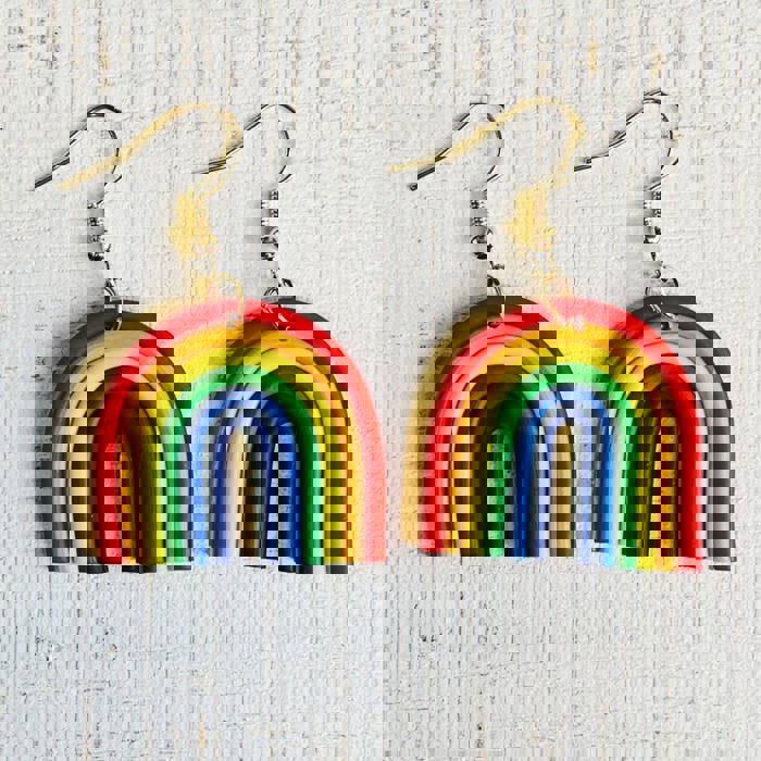 Rainbow Earrings | LGBTQ Pride Accessory, Parade Jewelry