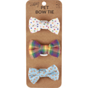  Rainbow Plaid Pet Bow Tie Set Gift For Cat/Dog Lover