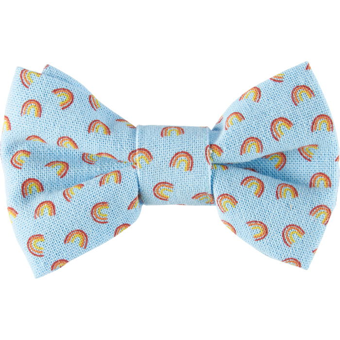 Rainbow Plaid Pet Bow Tie Set Gift For Cat/Dog Lover