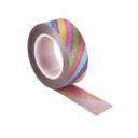  Rainbow Stripe Glitter Washi Tape